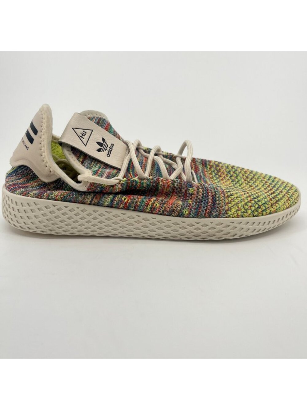 Adidas Pharrell x Tennis Hu Primeknit Mens Size 7 Green Running Shoes Sneakers